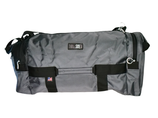 Gunmetal Gray and Black 60L Burner Bag Duffel