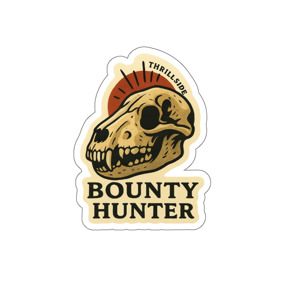 Bounty Hunter Skull Sticker