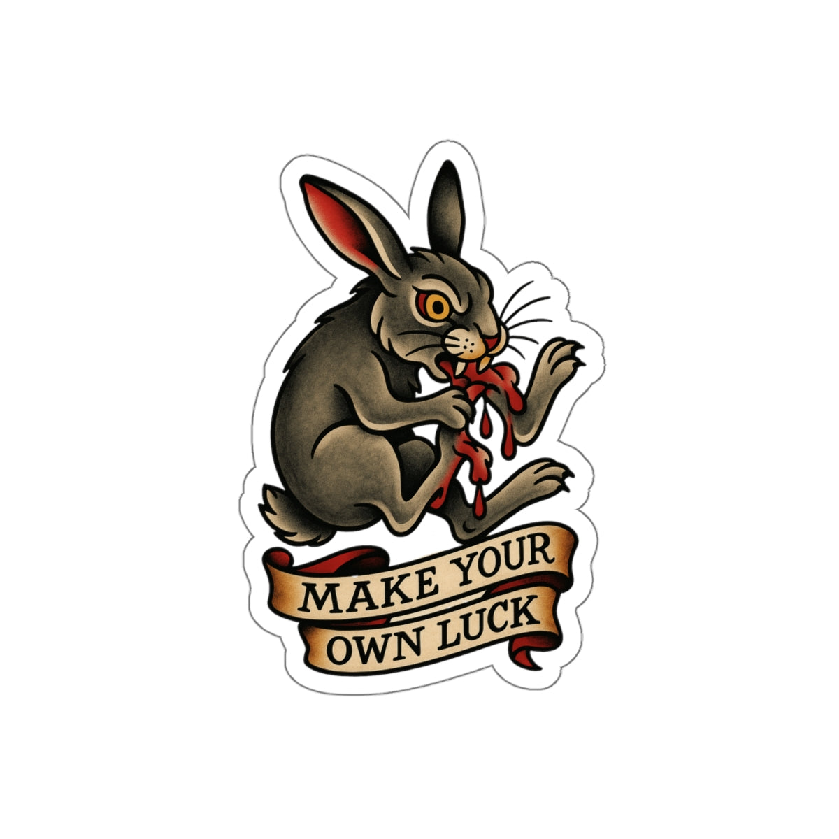 “Lucky” Rabbit Sticker